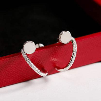 [Ornora Jewelry]JUSTE FULL DIAMOND SMALL EARRINGS