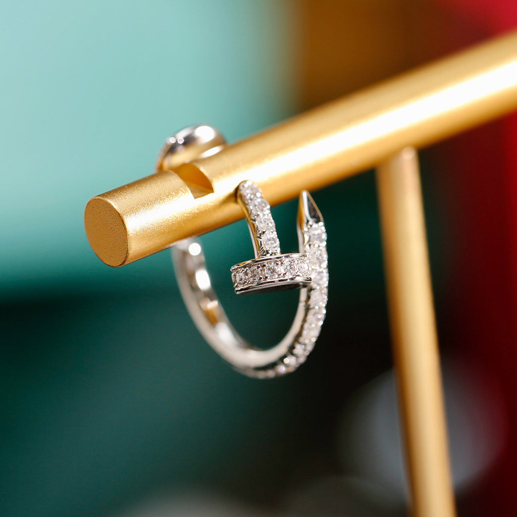 [Ornora Jewelry]JUSTE FULL DIAMOND SMALL EARRINGS