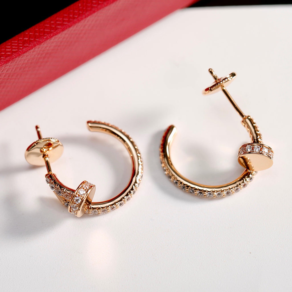 [Ornora Jewelry]JUSTE FULL DIAMOND SMALL EARRINGS