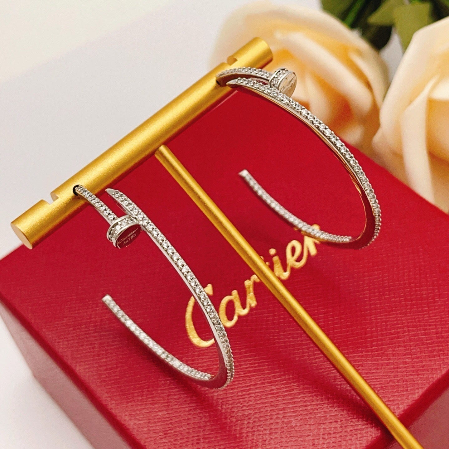 [Ornora Jewelry]JUSTE FULL DIAMOND LARGE EARRINGS