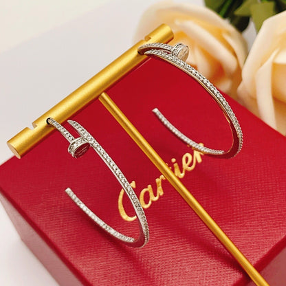 [Ornora Jewelry]JUSTE FULL DIAMOND LARGE EARRINGS