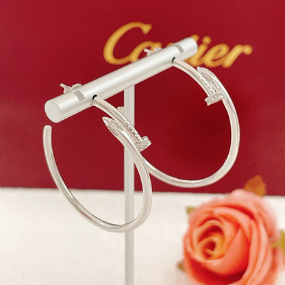 [Ornora Jewelry]JUSTE HALF DIAMOND LARGE EARRINGS