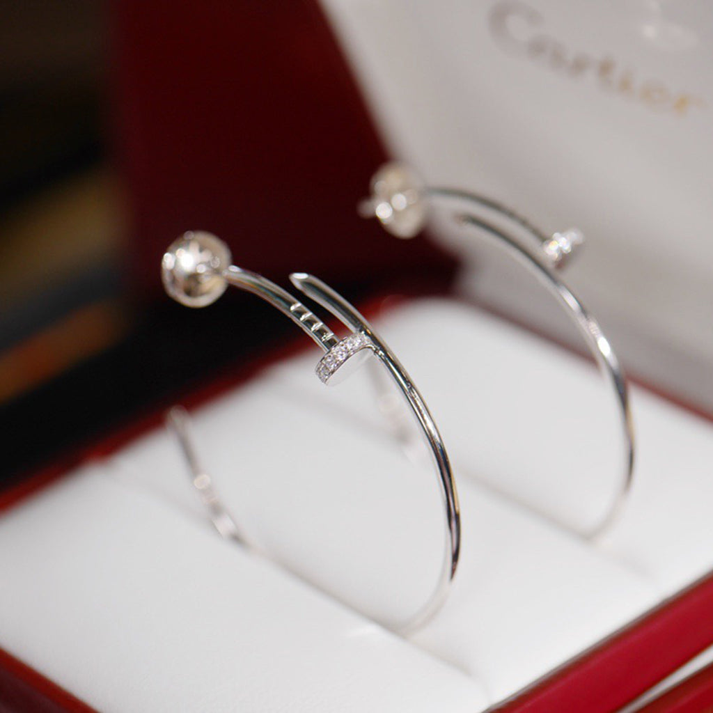 [Ornora Jewelry]JUSTE HALF DIAMOND LARGE EARRINGS