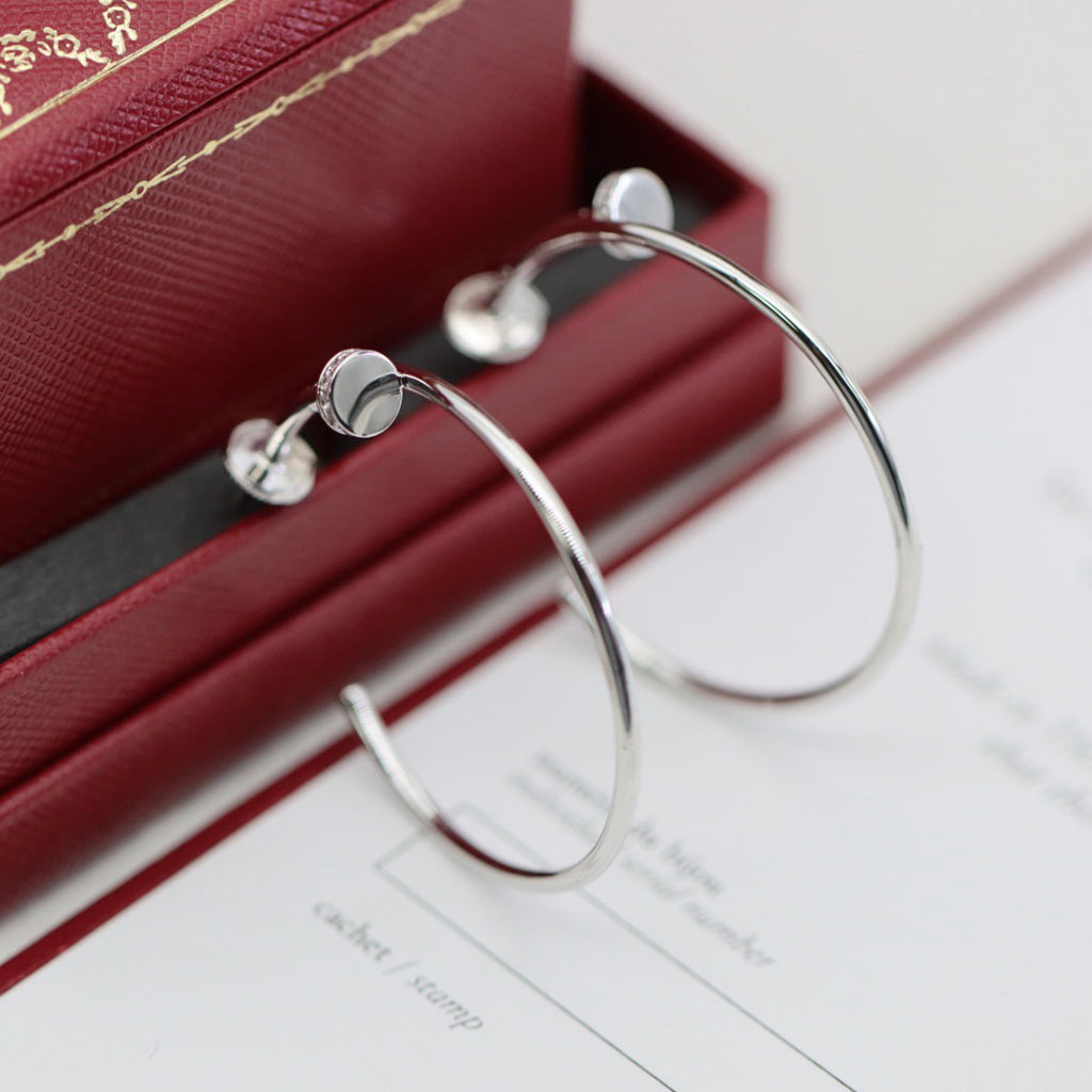 [Ornora Jewelry]JUSTE HALF DIAMOND LARGE EARRINGS