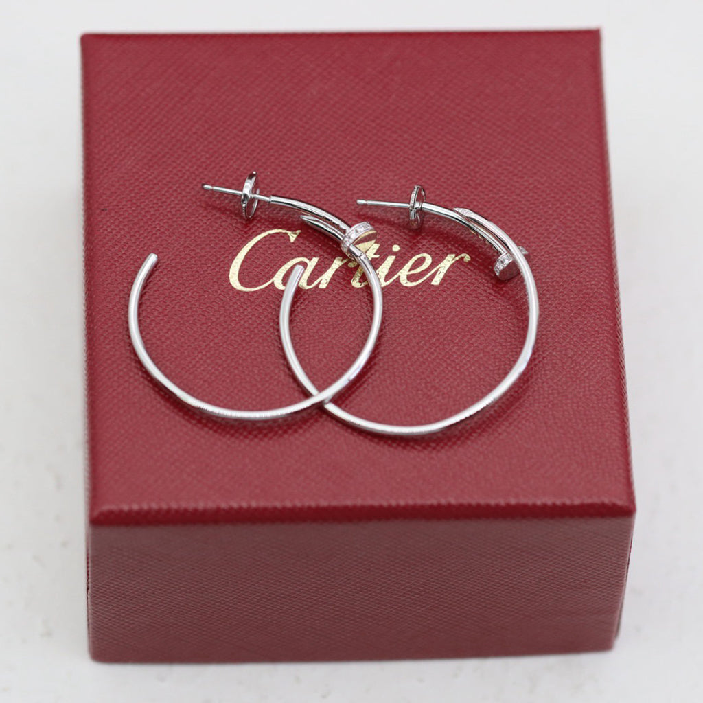[Ornora Jewelry]JUSTE HALF DIAMOND LARGE EARRINGS