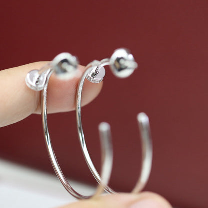 [Ornora Jewelry]JUSTE HALF DIAMOND LARGE EARRINGS