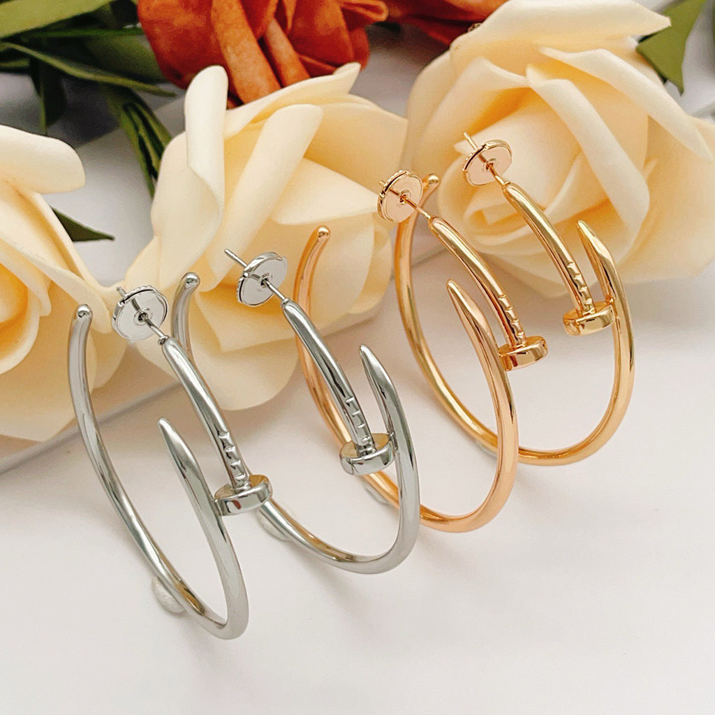 [Ornora Jewelry]JUSTE NO DIAMOND LARGE EARRINGS