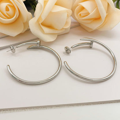 [Ornora Jewelry]JUSTE NO DIAMOND LARGE EARRINGS