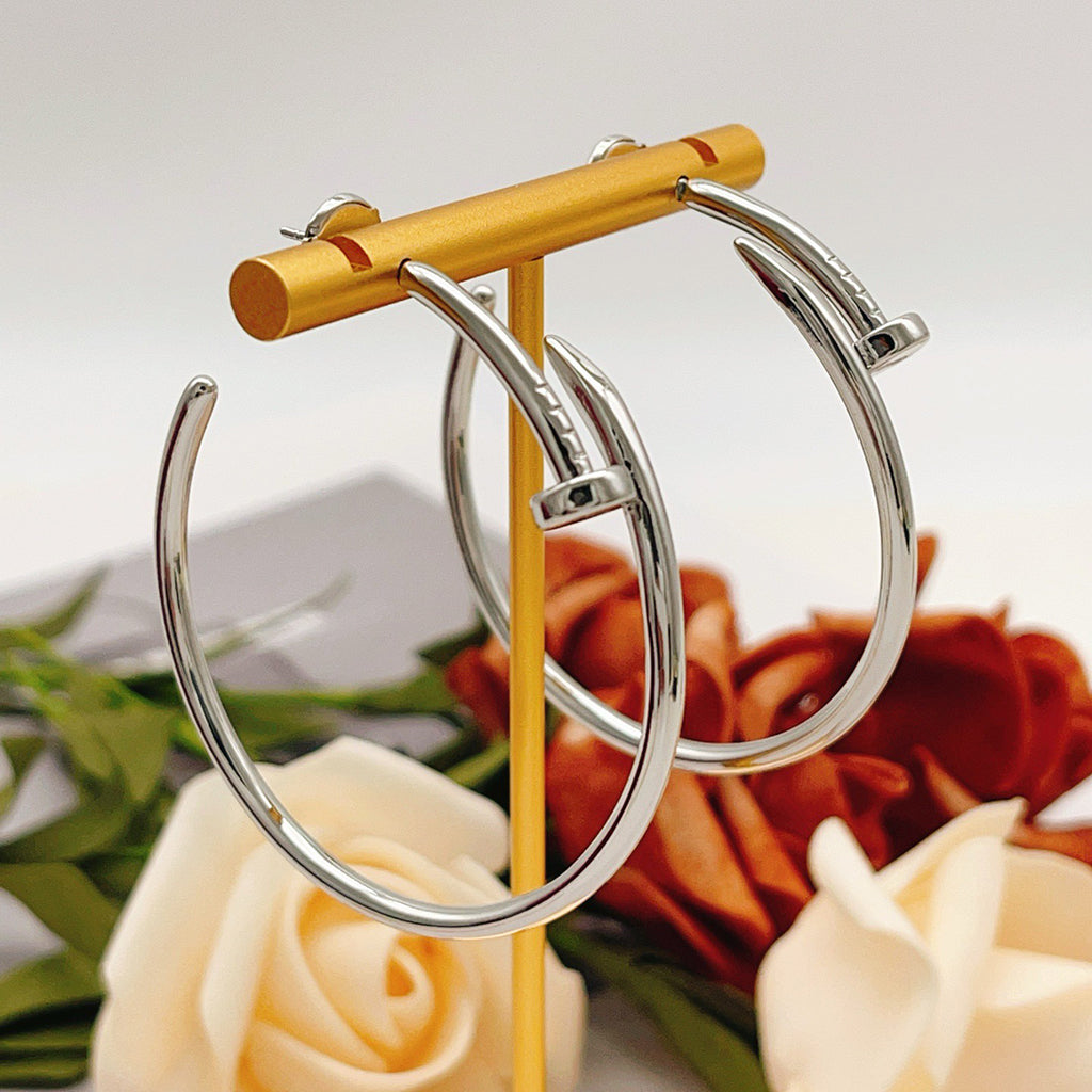 [Ornora Jewelry]JUSTE NO DIAMOND LARGE EARRINGS