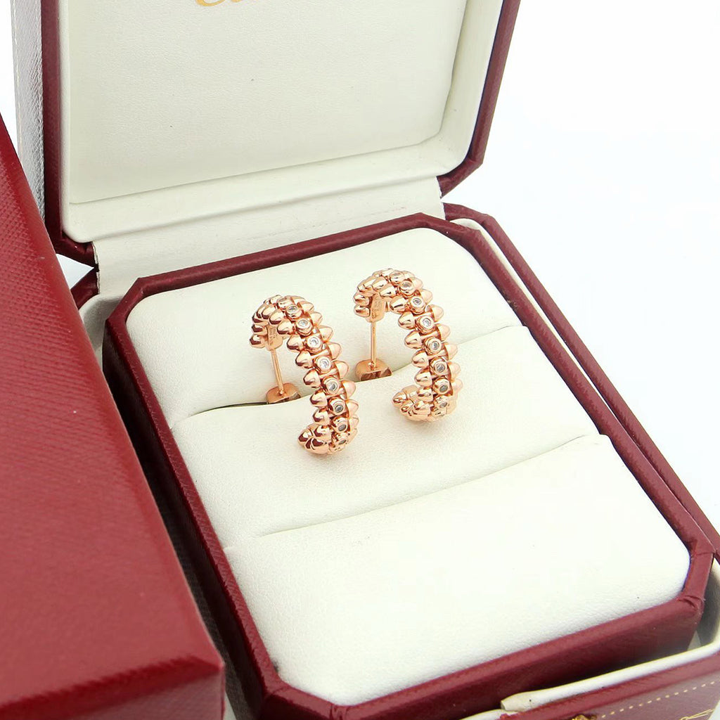 [Ornora Jewelry]CLASH FULL DIAMOND MEDIUM EARRINGS