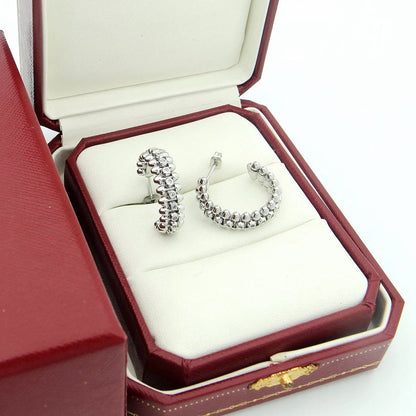 [Ornora Jewelry]CLASH FULL DIAMOND MEDIUM EARRINGS
