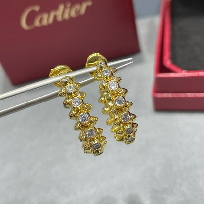 [Ornora Jewelry]CLASH FULL DIAMOND MEDIUM EARRINGS