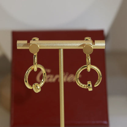 [Ornora Jewelry]JUSTE NO DIAMOND DOUBLE EARRINGS