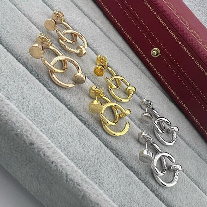 [Ornora Jewelry]JUSTE NO DIAMOND DOUBLE EARRINGS