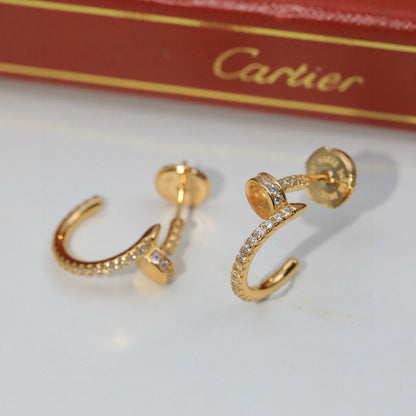 [Ornora Jewelry]JUSTE FULL DIAMOND DOUBLE EARRINGS