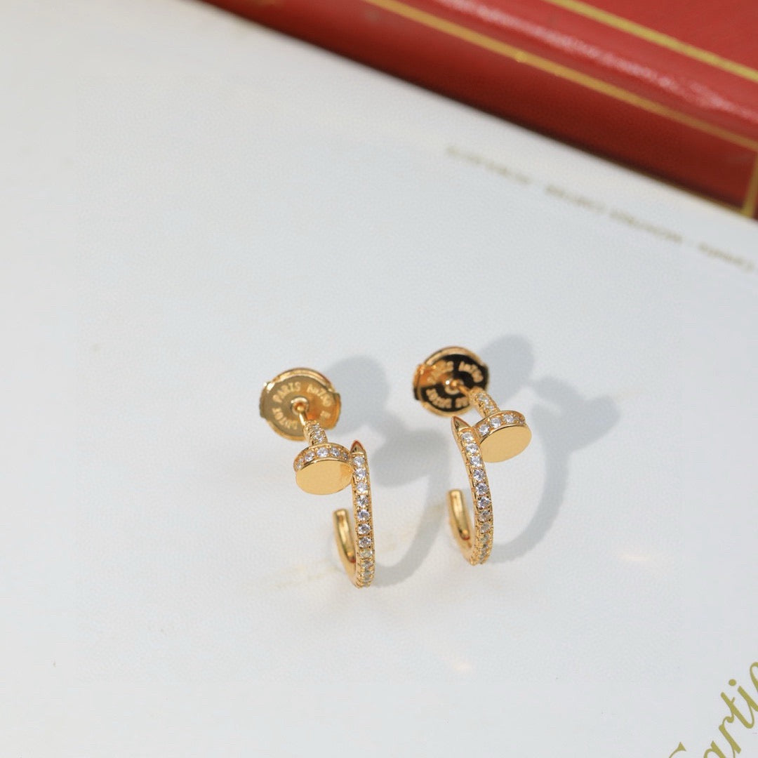 [Ornora Jewelry]JUSTE FULL DIAMOND DOUBLE EARRINGS