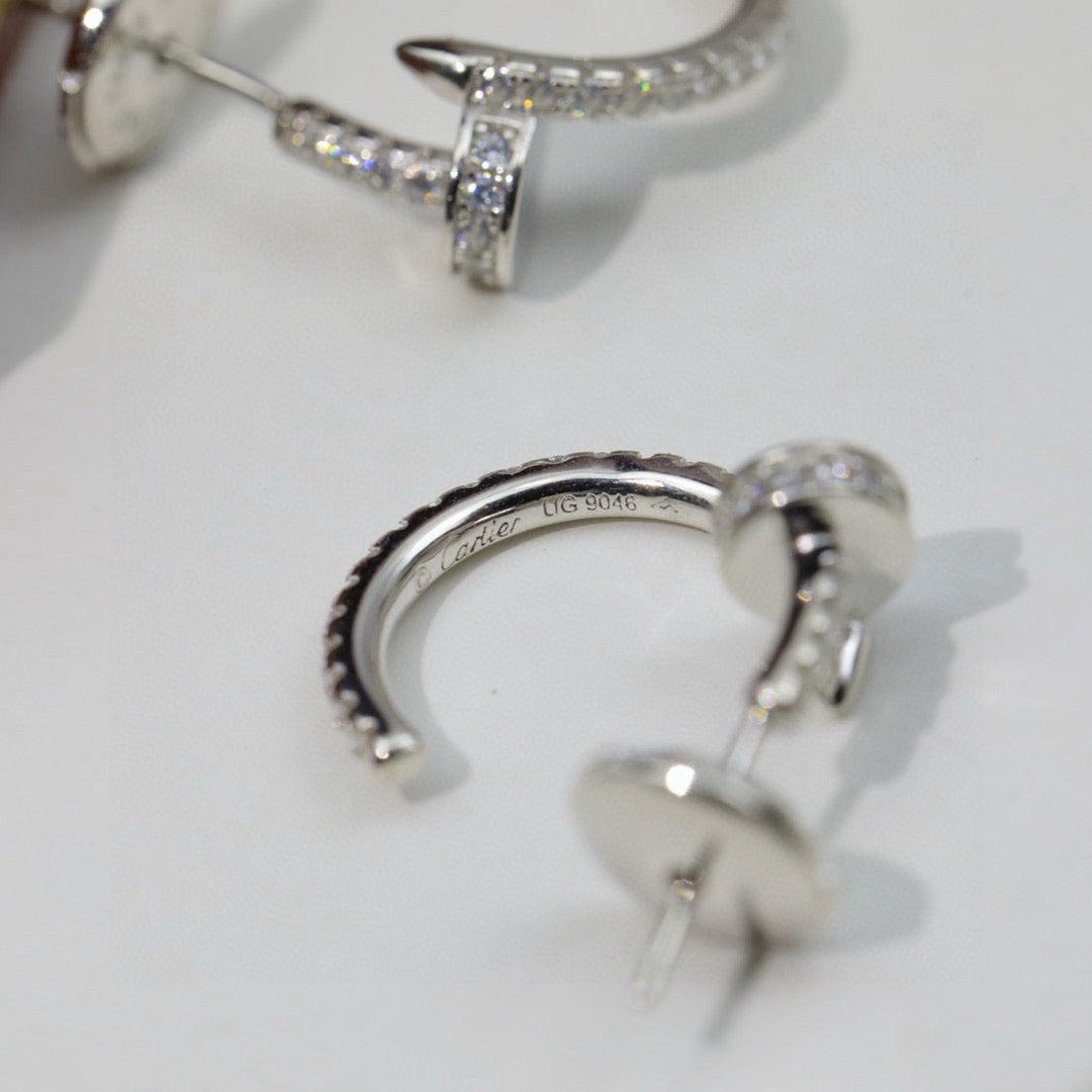 [Ornora Jewelry]JUSTE FULL DIAMOND DOUBLE EARRINGS