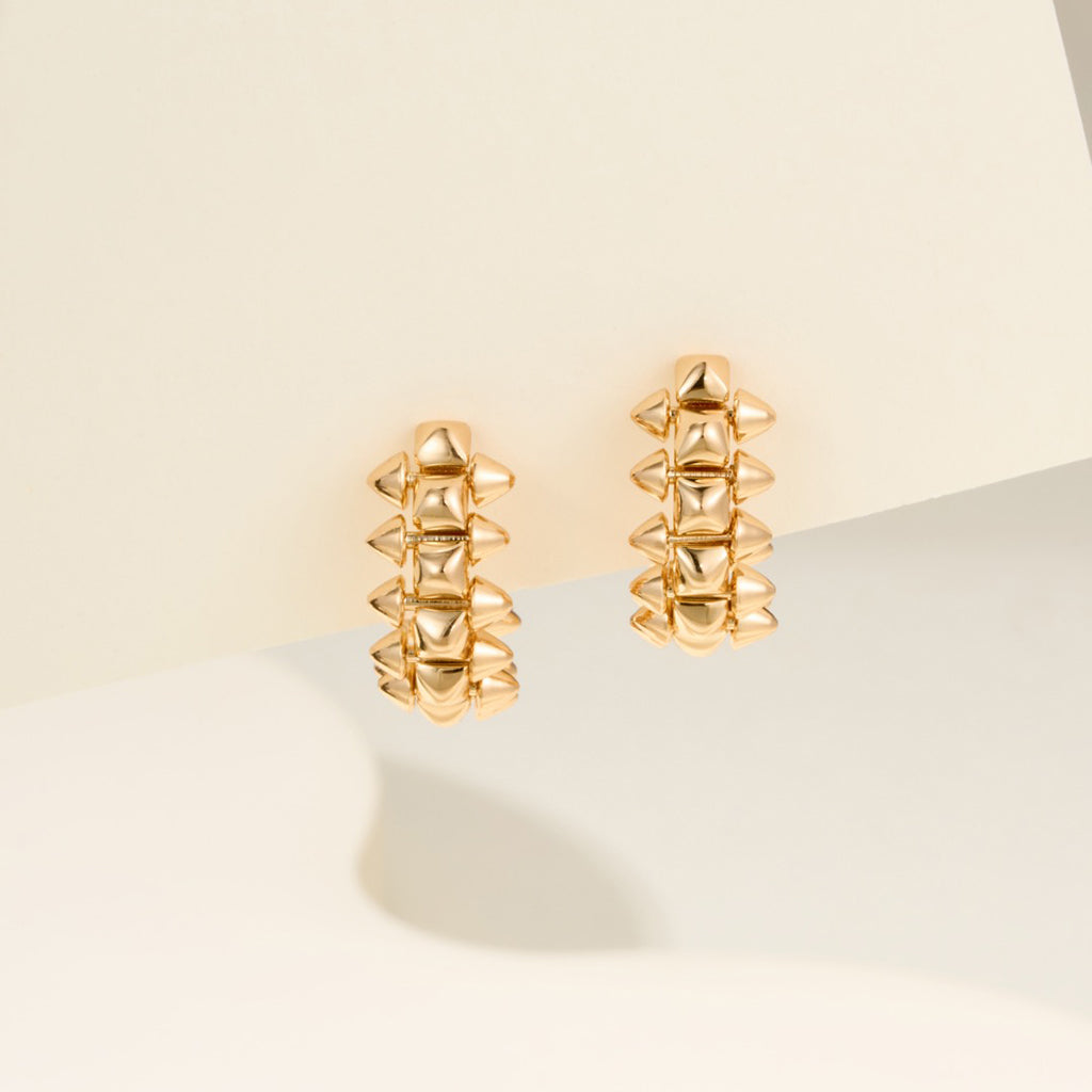 [Ornora Jewelry]CLASH MINI HOOP EARRINGS