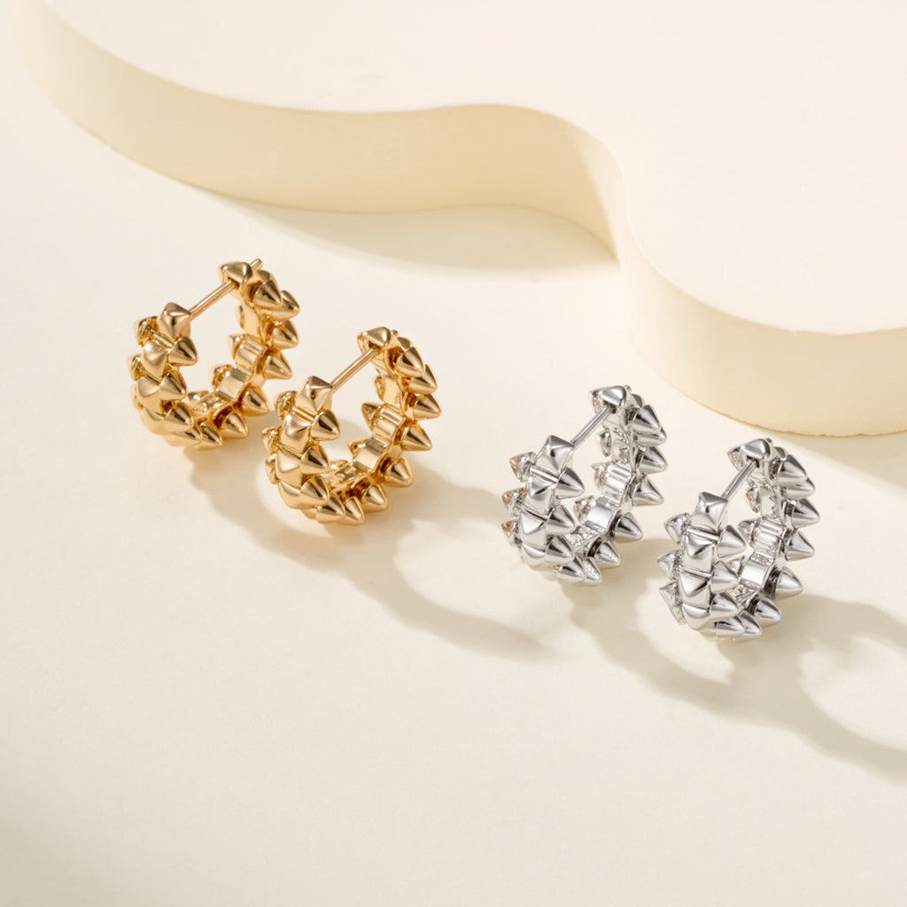 [Ornora Jewelry]CLASH MINI HOOP EARRINGS
