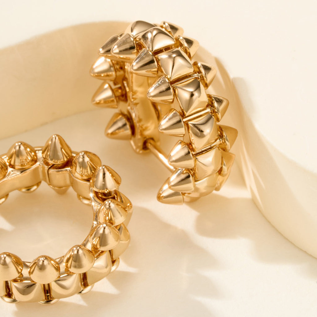 [Ornora Jewelry]CLASH MINI HOOP EARRINGS
