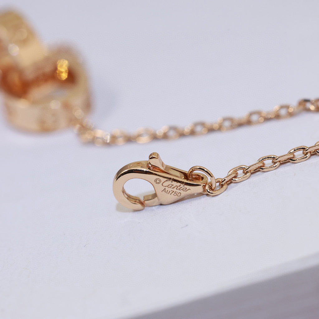 [Ornora Jewelry]LOVE DOUBLE RING NECKLACE