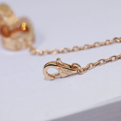 [Ornora Jewelry]LOVE DOUBLE RING NECKLACE