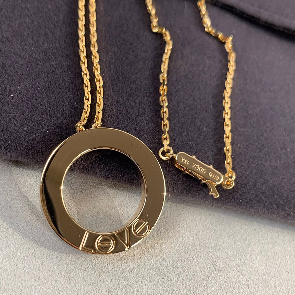 [Ornora Jewelry]LOVE NECKLACE 16MM 3 DIAMONDS