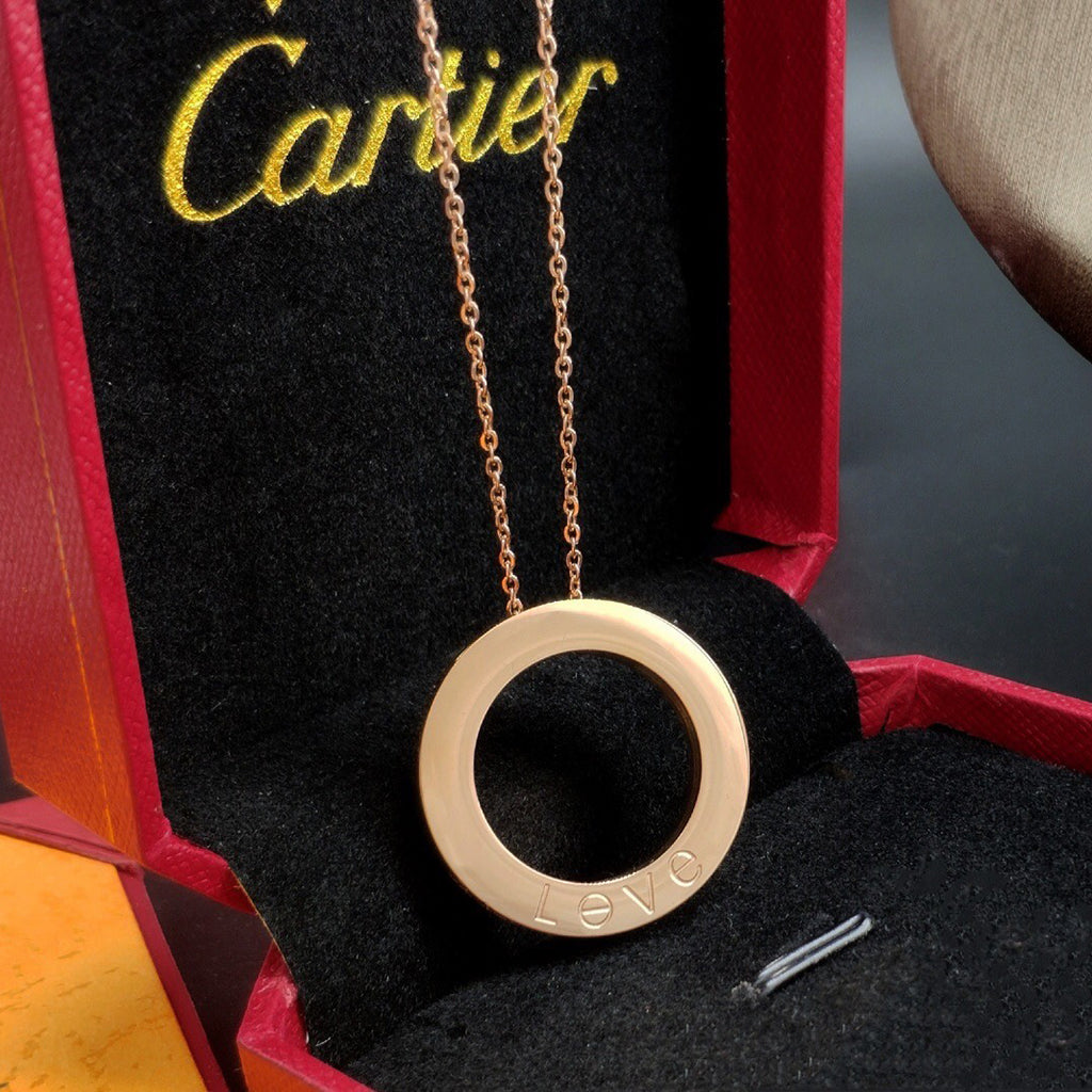 [Ornora Jewelry]LOVE NECKLACE 16MM 3 DIAMONDS