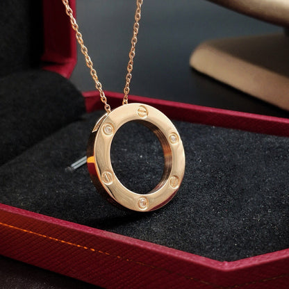 [Ornora Jewelry]LOVE NECKLACE 16MM 3 DIAMONDS