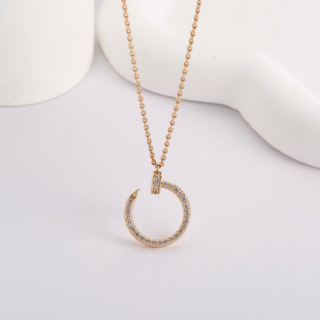 [Ornora Jewelry]JUSTE NECKLACE FULL DIAMOND