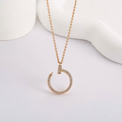 [Ornora Jewelry]JUSTE NECKLACE FULL DIAMOND