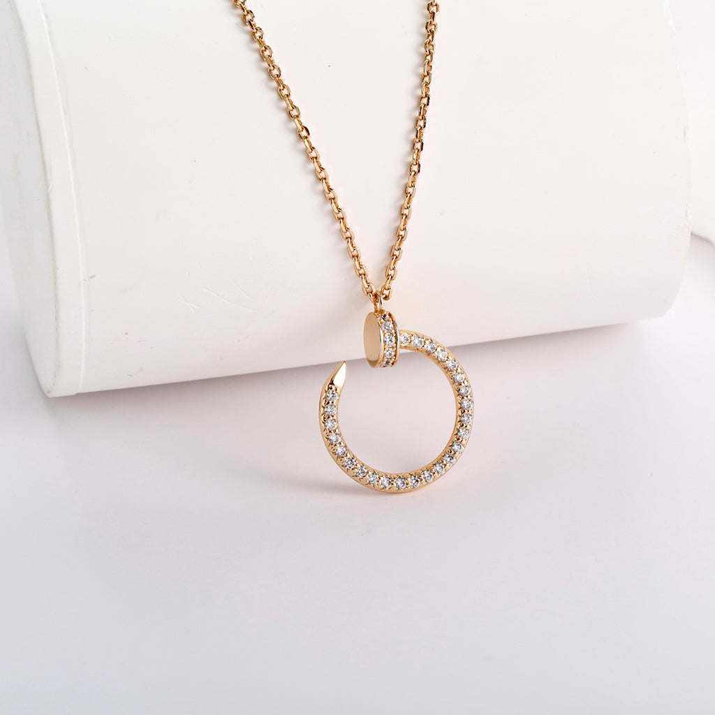 [Ornora Jewelry]JUSTE NECKLACE FULL DIAMOND