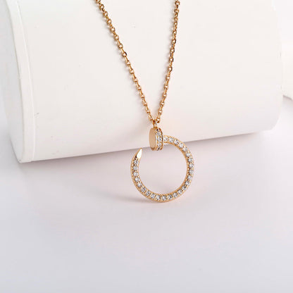 [Ornora Jewelry]JUSTE NECKLACE FULL DIAMOND