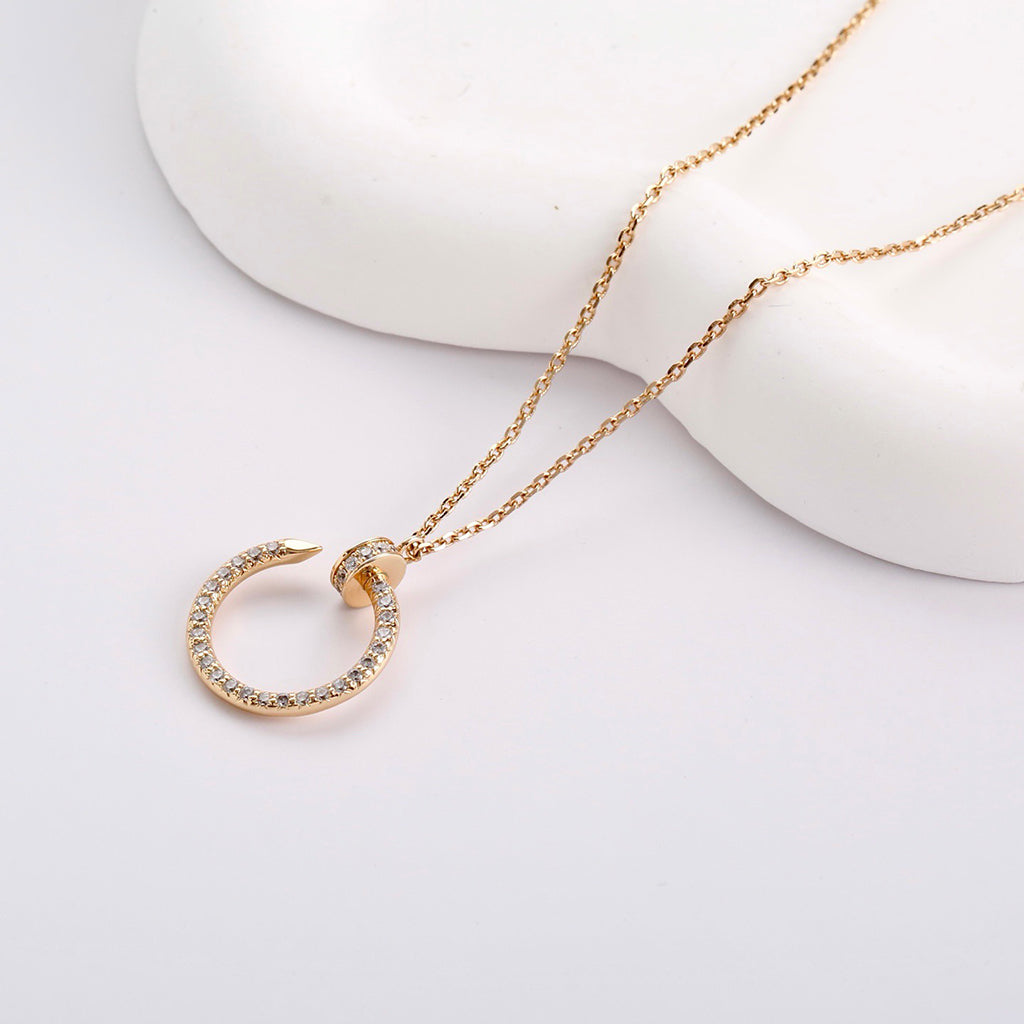 [Ornora Jewelry]JUSTE NECKLACE FULL DIAMOND