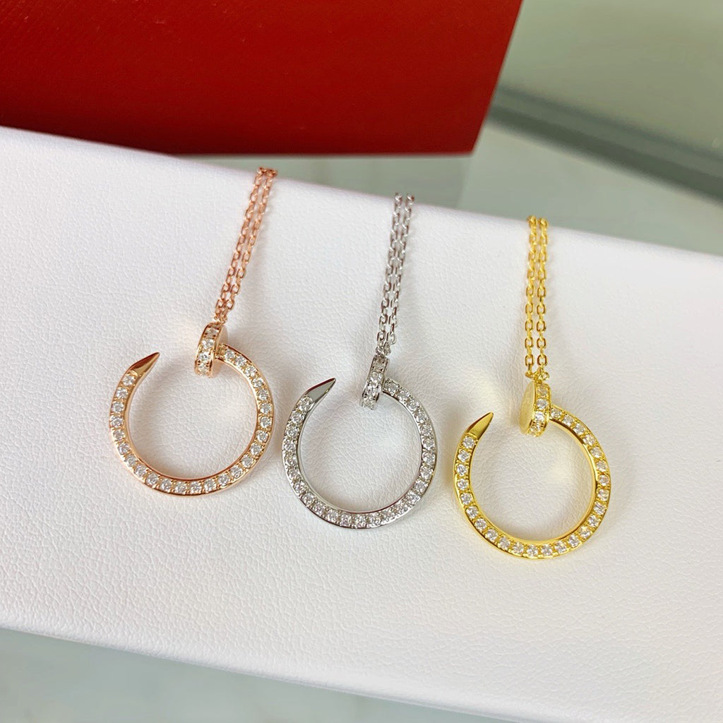 [Ornora Jewelry]JUSTE NECKLACE FULL DIAMOND