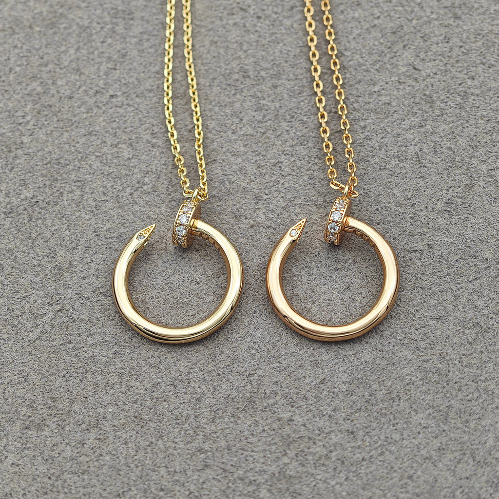 [Ornora Jewelry]JUSTE NECKLACE HALF DIAMOND