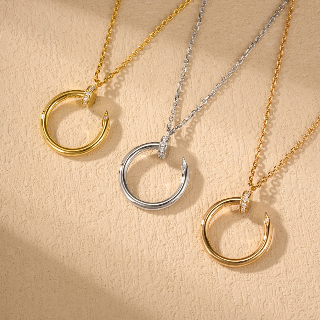 [Ornora Jewelry]JUSTE NECKLACE HALF DIAMOND