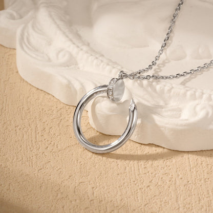 [Ornora Jewelry]JUSTE NECKLACE HALF DIAMOND