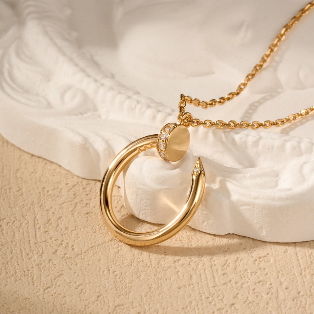 [Ornora Jewelry]JUSTE NECKLACE HALF DIAMOND