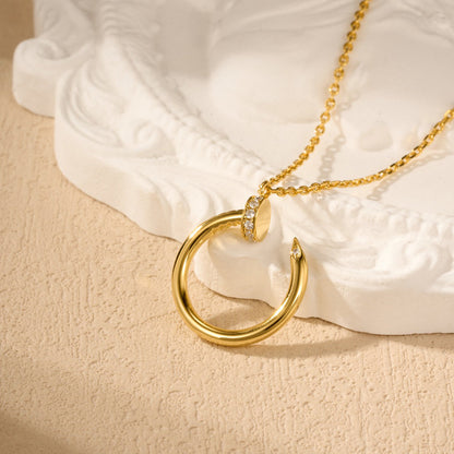 [Ornora Jewelry]JUSTE NECKLACE HALF DIAMOND