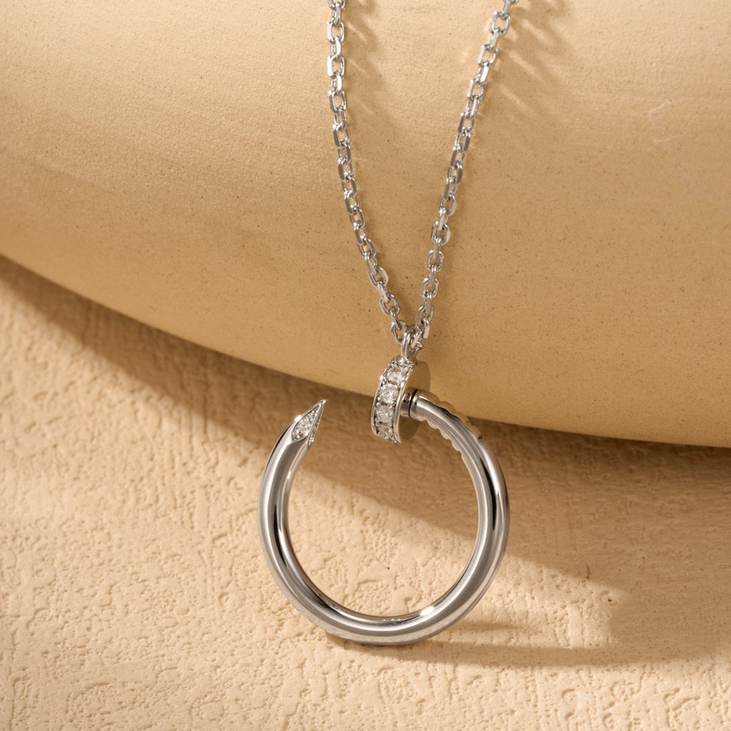 [Ornora Jewelry]JUSTE NECKLACE HALF DIAMOND