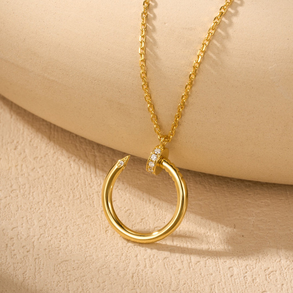 [Ornora Jewelry]JUSTE NECKLACE HALF DIAMOND