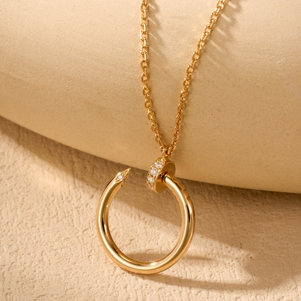 [Ornora Jewelry]JUSTE NECKLACE HALF DIAMOND