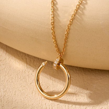 [Ornora Jewelry]JUSTE NECKLACE HALF DIAMOND