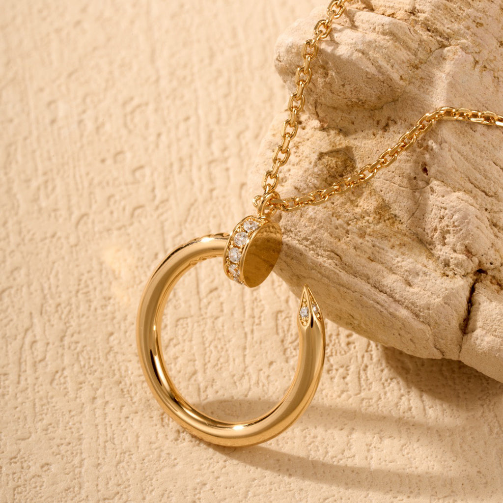 [Ornora Jewelry]JUSTE NECKLACE HALF DIAMOND