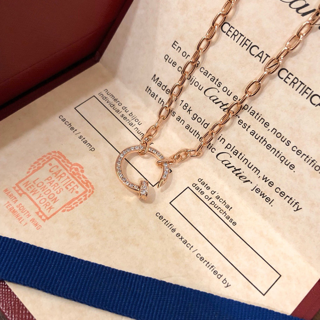 [Ornora Jewelry]JUSTE NECKLACE FULL DIAMONDS