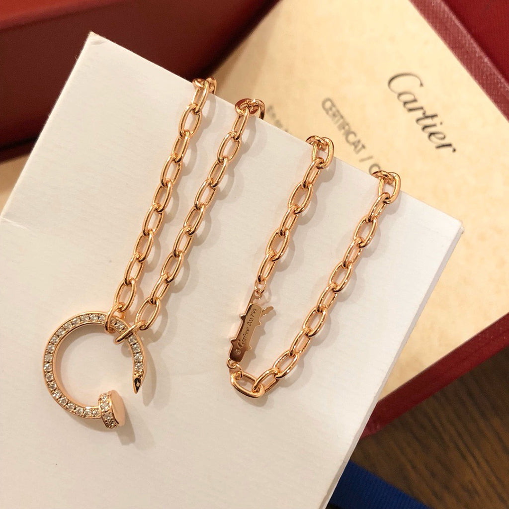 [Ornora Jewelry]JUSTE NECKLACE FULL DIAMONDS