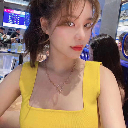 [Ornora Jewelry]JUSTE NECKLACE FULL DIAMONDS