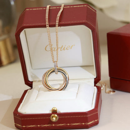 [Ornora Jewelry]TRINITY MEDIUM  DIAMONDS NECKLACE