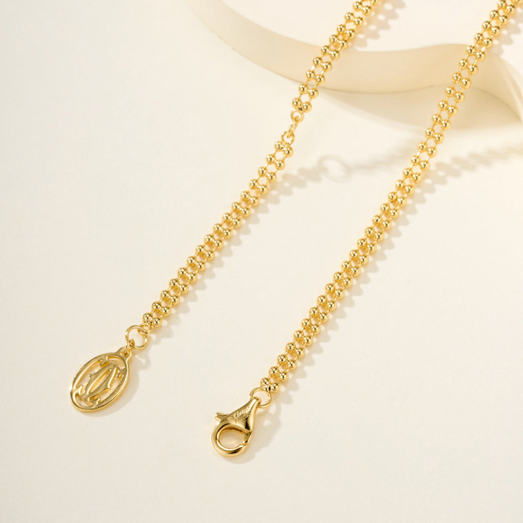 [Ornora Jewelry]TRINITY LARGE FULL DIAMOND  NECKLACE